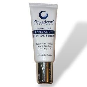 Plexaderm Night Time Collagen Peptide Serum 0.5 Oz 15mL New Sealed Anti Aging